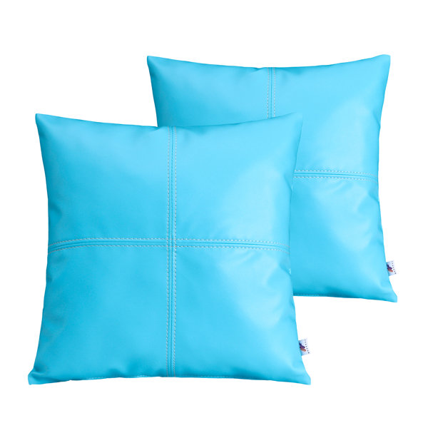 wuuyuef Faux Leather Pillow Cover Wayfair